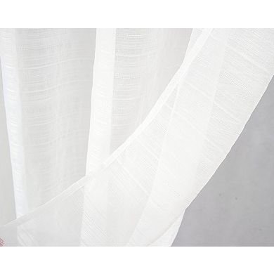 Erica Doily Stripe Grommet Panel Pair