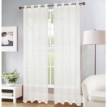 Erica Doily Stripe Grommet Panel Pair