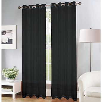 Erica Doily Stripe Grommet Panel Pair