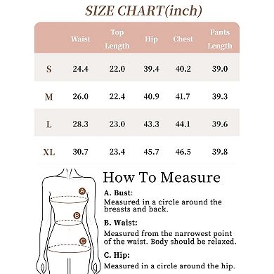 Women's Pajamas Set Short Sleeve V Neck Pullover Top with Pants Soft Knit Sleepwear Lounge Set