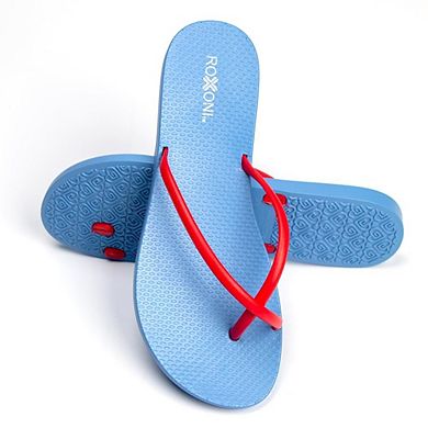 Roxoni Women’s Indoor/Outdoor Summer Slippers Latex Rubber Sole