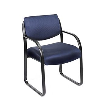 Kris Guest Armchair with Sled Base, Steel, Performance Polyester