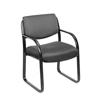 Kris Guest Armchair with Sled Base, Steel, Performance Polyester