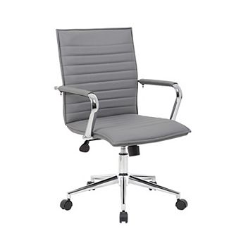Kenny Commercial Grade Rolling Office Armchair, Vinyl
