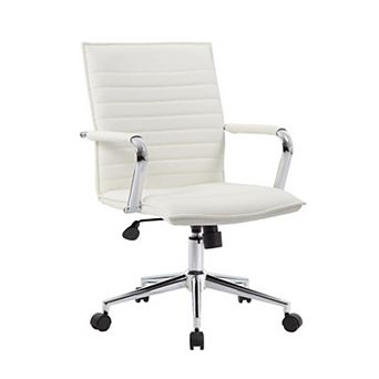 Kenny Commercial Grade Rolling Office Armchair, Vinyl