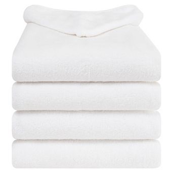 American Soft Linen 4 pc Cotton Hooded Toddler Towel Set