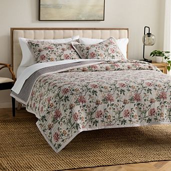 Sonoma Goods For Life® Foliage Floral Matelasse Quilt Set with Shams