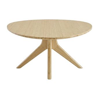 Starlight Canyon Home Bamboo Coffee Table with Mid Century Design and Contemporary Style
