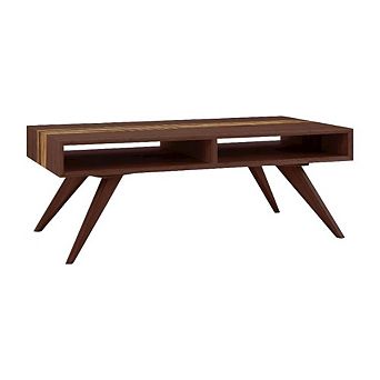 Starlight Canyon Home Solid Moso Bamboo Coffee Table with Mid Century Design and Sturdy Build
