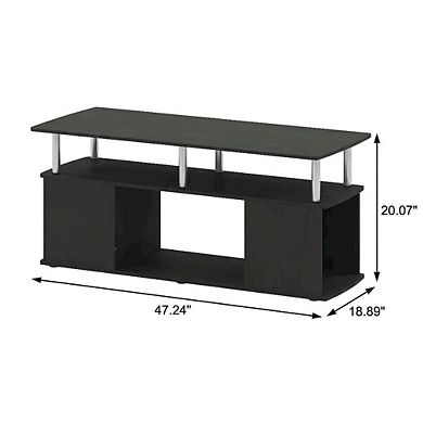 FurniFact Coffee Table, Stainless Steel Tubes, Utility Design for Living Room