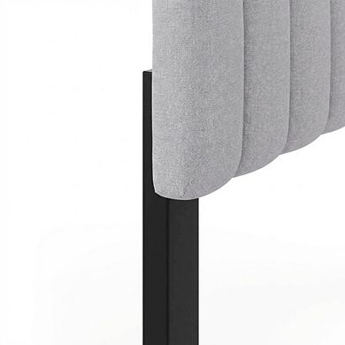 FurniFact Tufted Upholstered Queen Headboard with Cushioned Backrest