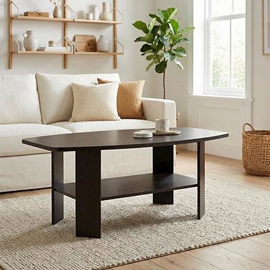 FurniFact Coffee Table with Minimalist Design and Sturdy Wood Construction