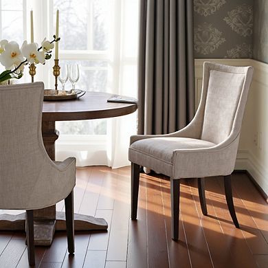 Green Dining Chairs Set of 2, Mid Century Upholstered Chairs for Dining Table