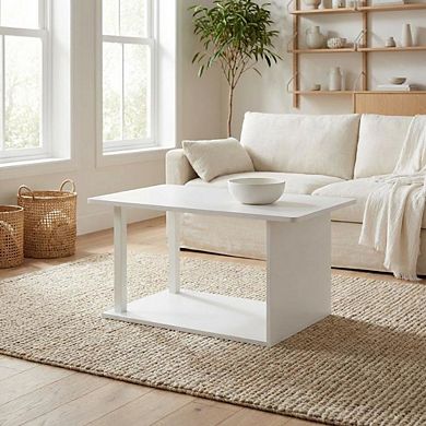 FurniFact Coffee Table with Modern Minimalist Design and Durable Construction