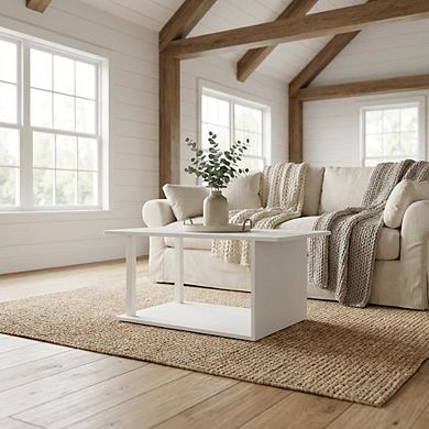 FurniFact Coffee Table with Modern Minimalist Design and Durable Construction