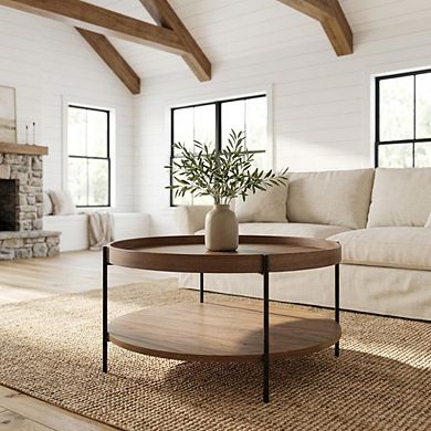 Starlight Canyon Home Manufactured Wood Coffee Table with Iron Frame Sturdy Modern Design