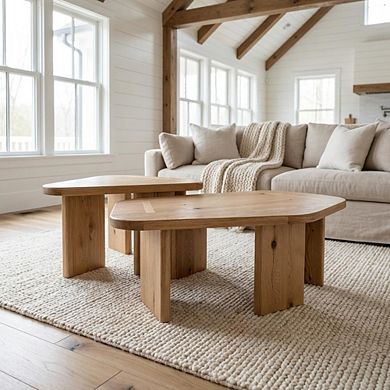 Starlight Canyon Home Solid Wood Coffee Table with Modern Design and Sturdy Construction