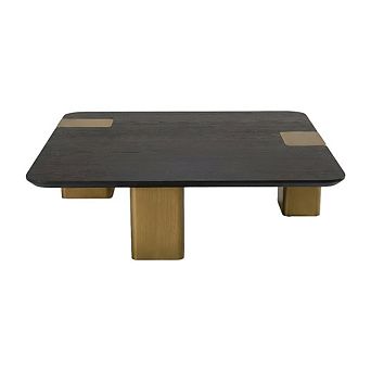 Starlight Canyon Home Veneer Square Coffee Table with Accents and Manufactured Wood