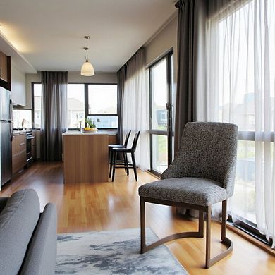 Set of 2 Gray Modern Dining Chairs with Metal Frame for Dining Room