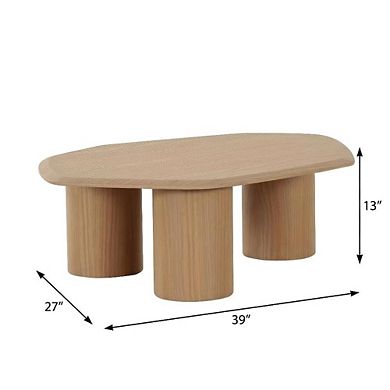 Starlight Canyon Home Veneer Coffee Table with Solid and Manufactured Wood Construction