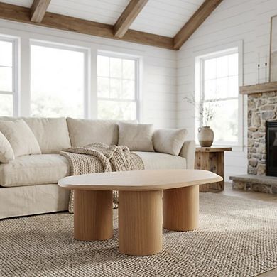 Starlight Canyon Home Veneer Coffee Table with Solid and Manufactured Wood Construction