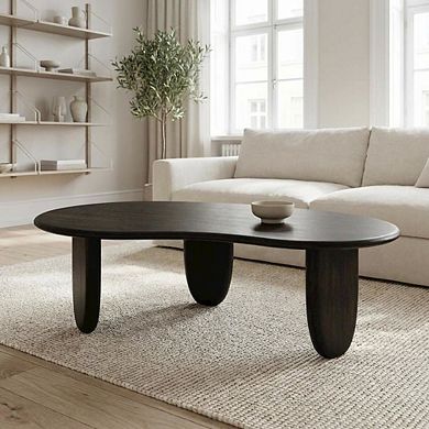 Starlight Canyon Home Coffee Table with Solid Moso Bamboo Surface Durable Construction