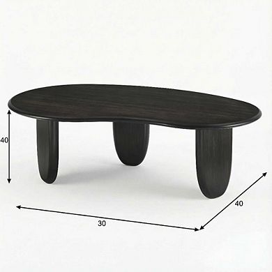 Starlight Canyon Home Coffee Table with Solid Moso Bamboo Surface Durable Construction