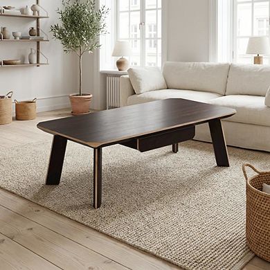 Starlight Canyon Home Coffee Table with MDF and Steel Frame Modern Design Sturdy Surface