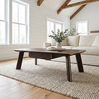 Starlight Canyon Home Coffee Table with MDF and Steel Frame Modern Design Sturdy Surface