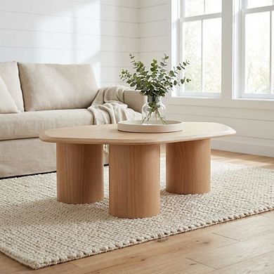 Starlight Canyon Home Veneer Coffee Table with Solid and Manufactured Wood Construction