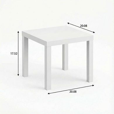 FurniFact Square Coffee Table with Minimalist Design and Sturdy Construction