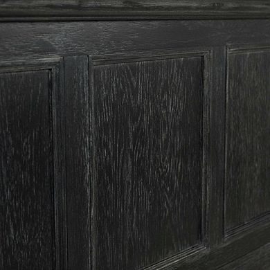 FurniFact King Bed Headboard, Mahogany, Steel Frame for Farmhouse Décor