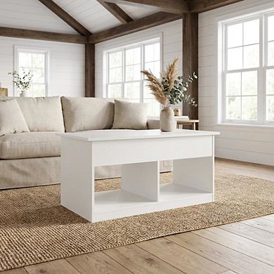FurniFact Lift Top Coffee Table with Storage and Durable Construction
