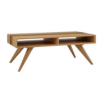 Starlight Canyon Home Coffee Table with 100% Bamboo Top and Mid Century Modern Design