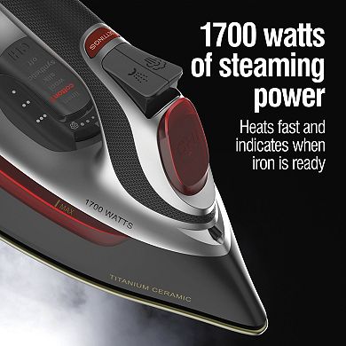 CHI 1700W Professional Steam Iron with Titanium-Infused Soleplate