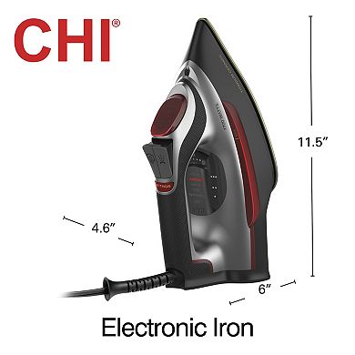 CHI 1700W Professional Steam Iron with Titanium-Infused Soleplate