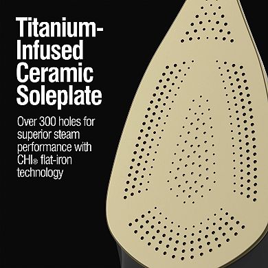CHI 1700W Professional Steam Iron with Titanium-Infused Soleplate