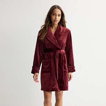 Women's Sonoma Goods For Life® Short Plush Wrap Robe