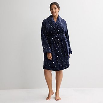 Plus Size Sonoma Goods For Life® Short Plush Wrap Robe