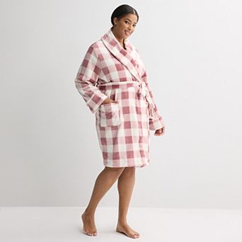 Plus Size Sonoma Goods For Life® Short Plush Wrap Robe