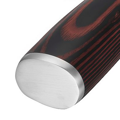 15 Piece High Carbon Stainless Steel Kitchen Knife Set with Block and Sharpener