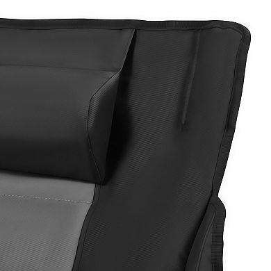 Rocking Camping Chair Folding Portable with Cup Holder Pocket Supports 225 lbs