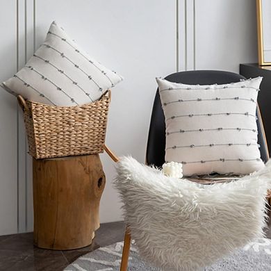 Modern Farmhouse Decorative Pillow Covers, Set of 2