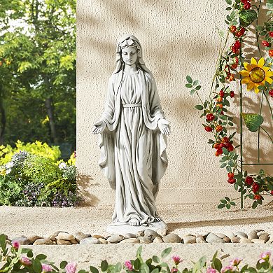 Glitzhome 30"H MGO Blessed Mother Mary Garden Statue