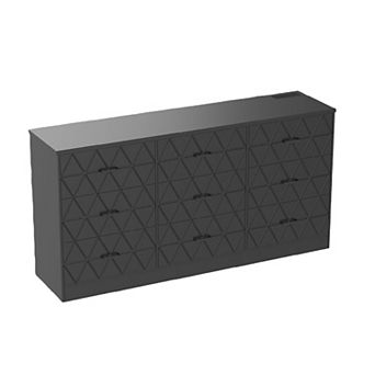 Large Dresser for Bedroom with Power Outlet, 9 Drawers Dresser