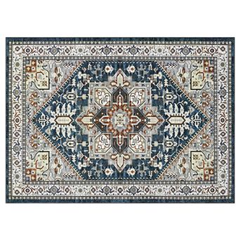 Imitation Cashmere Washed Foldable Printed Carpet Persia Maple
