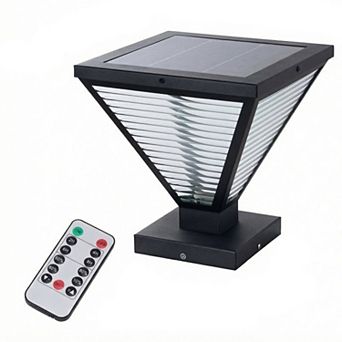 Adjustable Color Temp Solar LED Post Cap Light