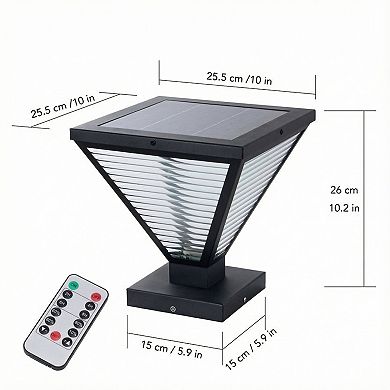 Adjustable Color Temp Solar LED Post Cap Light