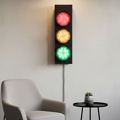 Modern Traffic Light Wall Lamp with Remote