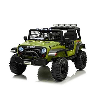 24V 2 Seater 4WD Electric Ride on Car for Kids, Powerful Electric Truck with Parent Remote Control